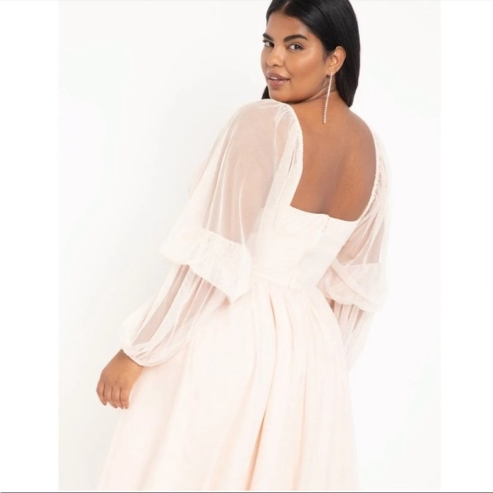 Nabela Noor X Eloquii tule blush dress - Picture 9 of 11